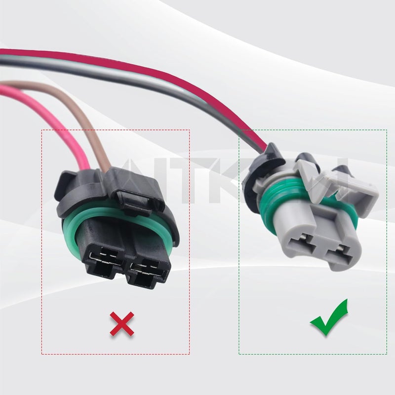 AIKEN Cooling Fan Control Relay Module Connector Plug Wire Harness Compatible with Ford Crown Victoria Focus Lincoln Town Car Mercury Grand Marquis Mazda M3 Replace# 902-209, 6W1Z8B658AC. - Image 5